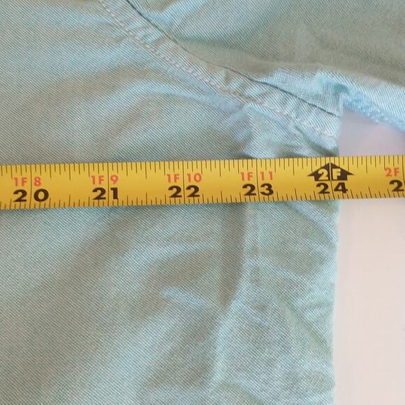 American Eagle Outfitters Button Down Shirt Men's XL Blue Long Sleeve Cotton - Picture 11 of 14